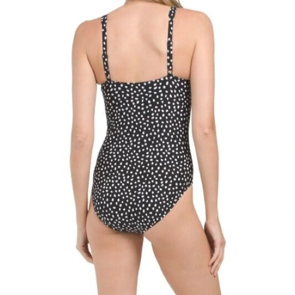Nip Tuck One Piece Swimsuit Navy Blue Size 8
